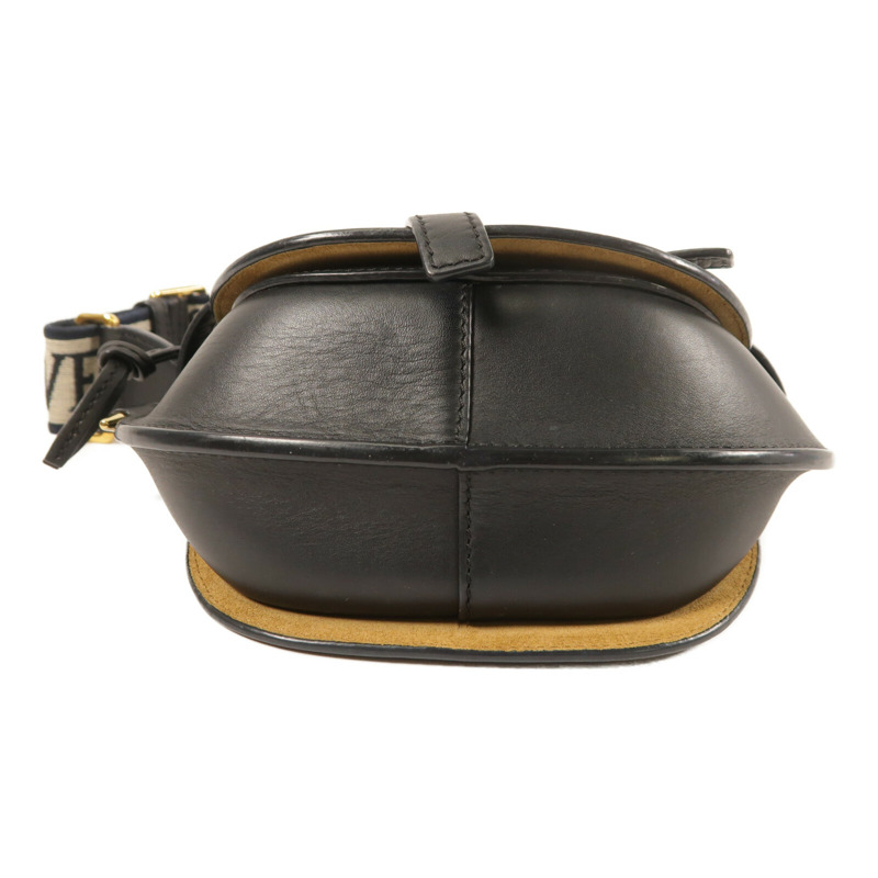 LOEWE 牛皮皮革Mini Gate金扣肩背袋-3