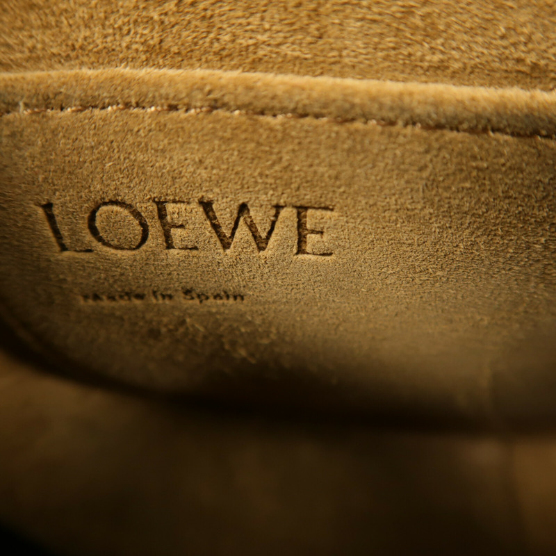 LOEWE 牛皮皮革Mini Gate金扣肩背袋-5