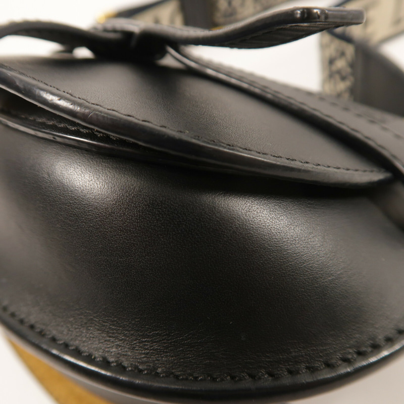 LOEWE 牛皮皮革Mini Gate金扣肩背袋-9