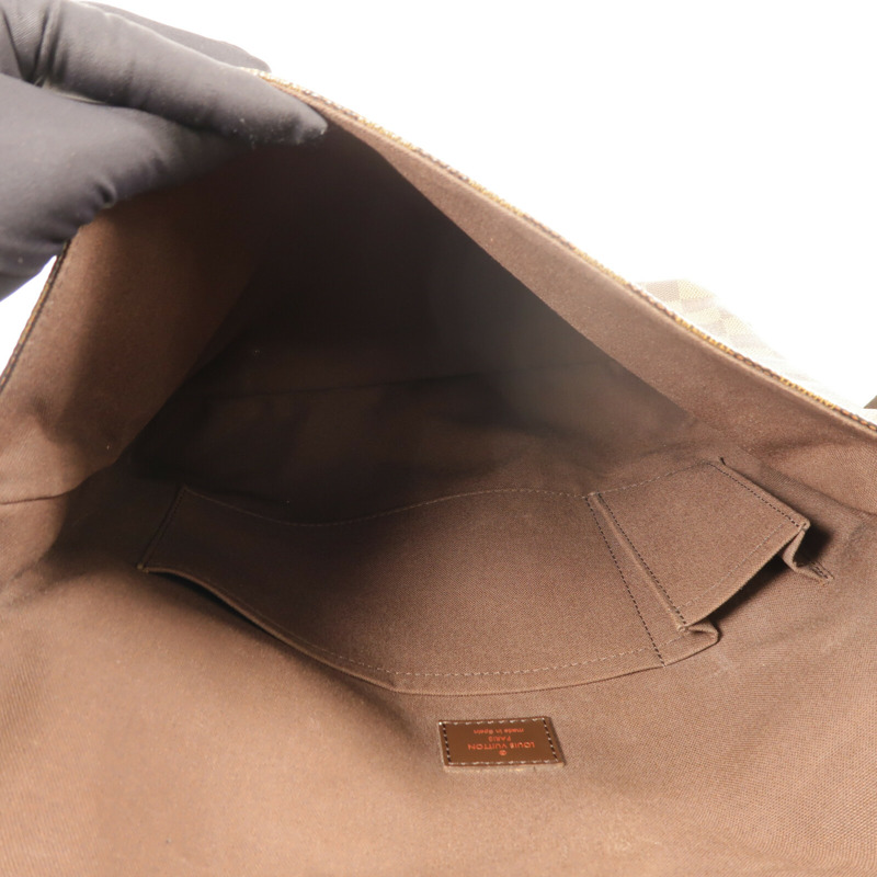 LOUIS VUITTON Damier Brooklyn MM肩背袋-4