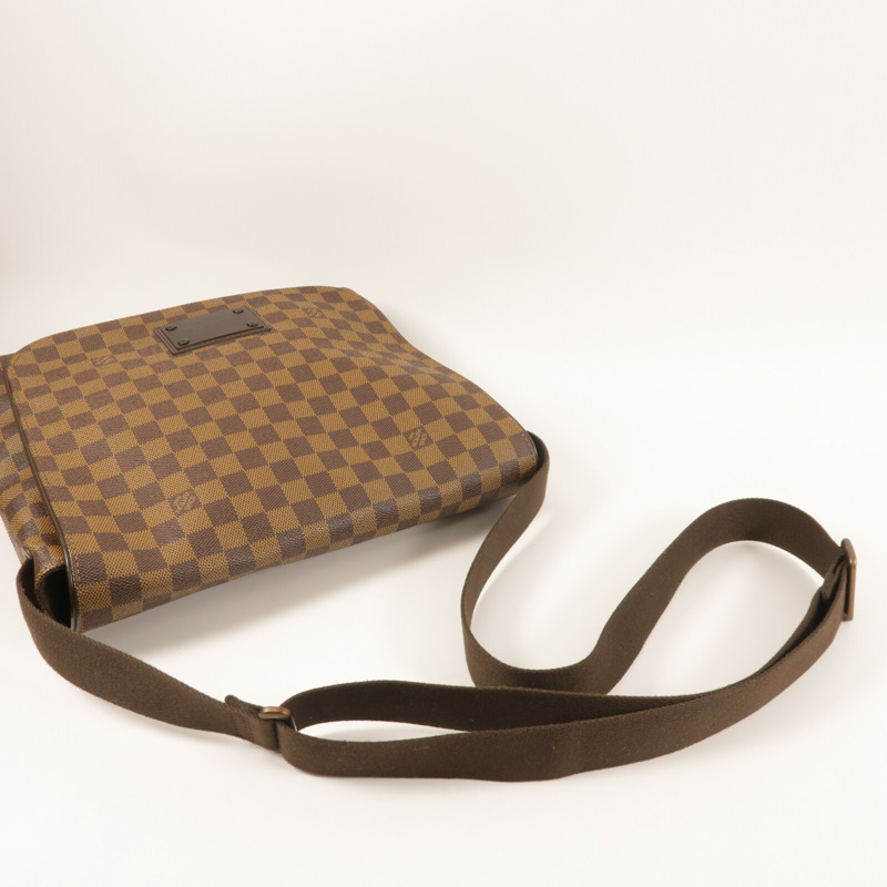 LOUIS VUITTON Damier Brooklyn MM肩背袋-7