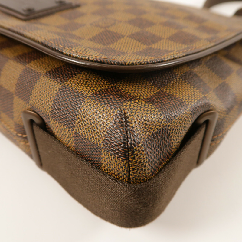 LOUIS VUITTON Damier Brooklyn MM肩背袋-10