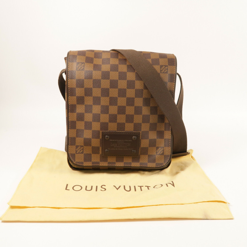 LOUIS VUITTON Damier Brooklyn PM肩背袋-8
