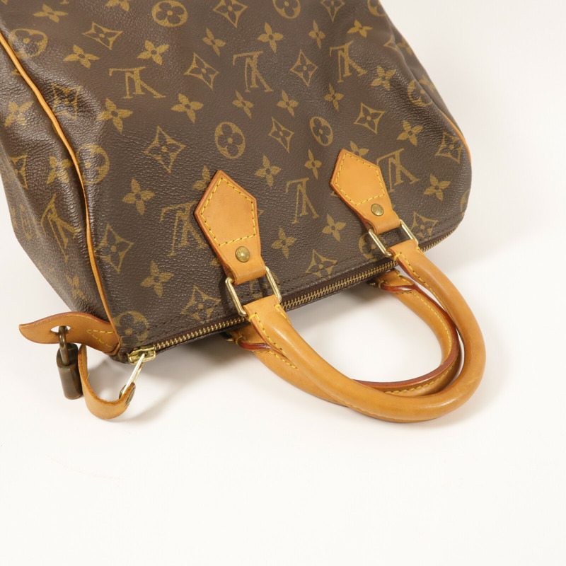 LOUIS VUITTON Monogram Speedy 25金扣手挽袋-7