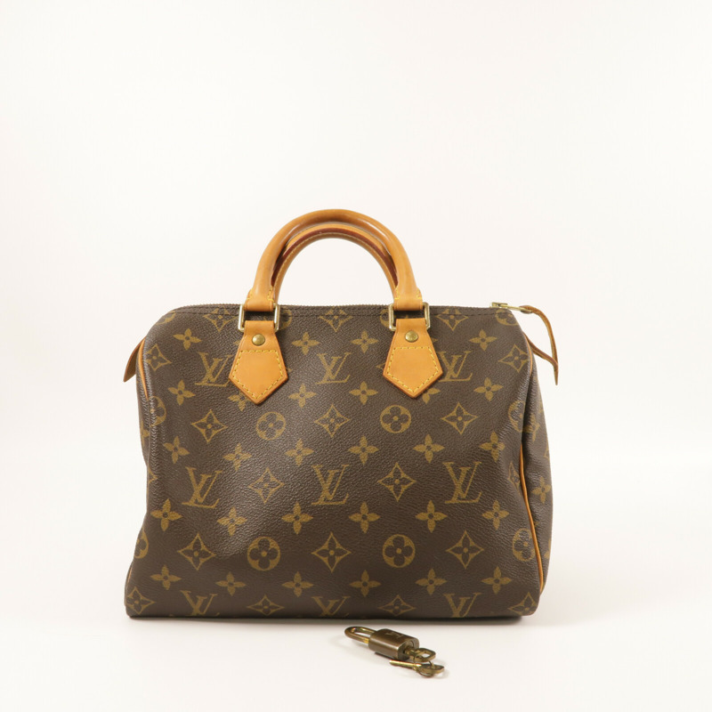 LOUIS VUITTON Monogram Speedy 25金扣手挽袋-8