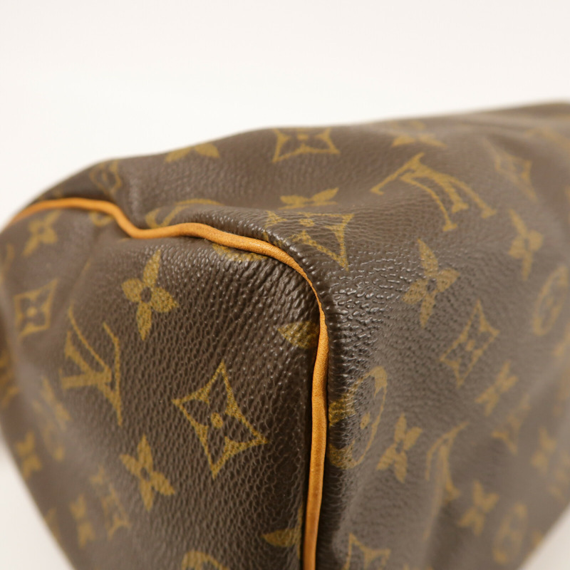 LOUIS VUITTON Monogram Speedy 25金扣手挽袋-11
