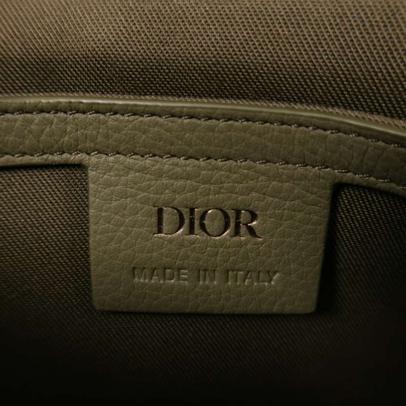 Dior 帆布/牛皮皮革Mini Saddle Messenger肩背袋-5