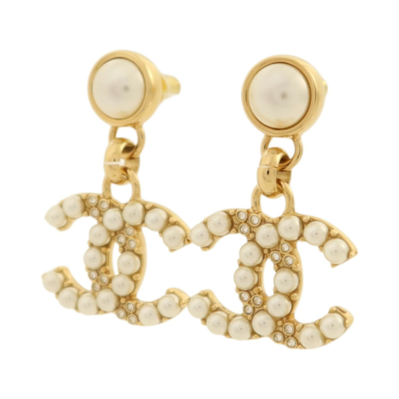 CHANEL 金屬/PVC Earrings耳環-1