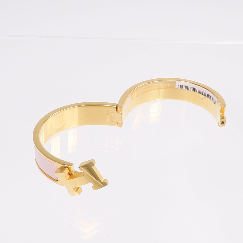 HERMES 金屬/琺瑯Clic H手鐲-6