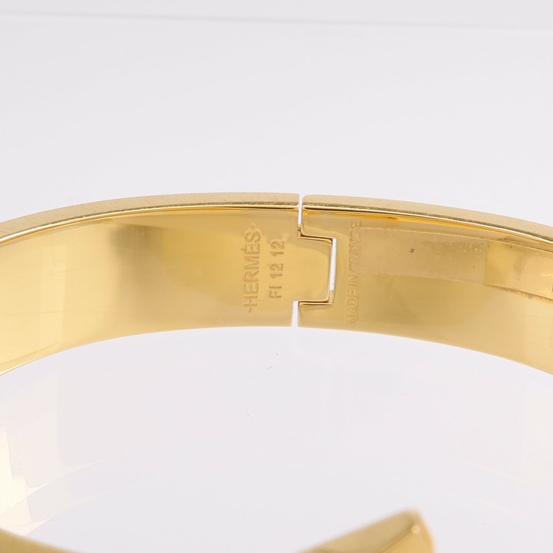HERMES 金屬/琺瑯Clic H手鐲-7