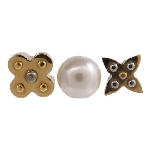 LOUIS VUITTON 金屬Charmy Pearl Earrings耳環