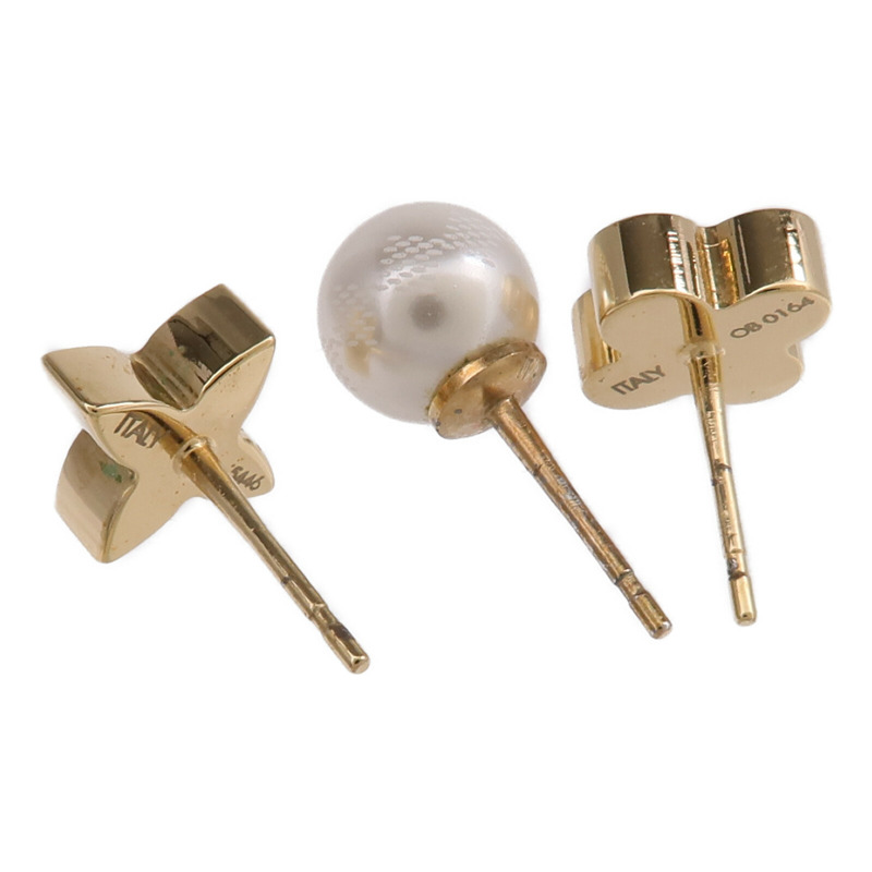 LOUIS VUITTON 金屬Charmy Pearl Earrings耳環-3