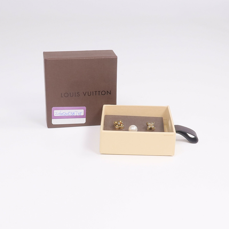 LOUIS VUITTON 金屬Charmy Pearl Earrings耳環-8