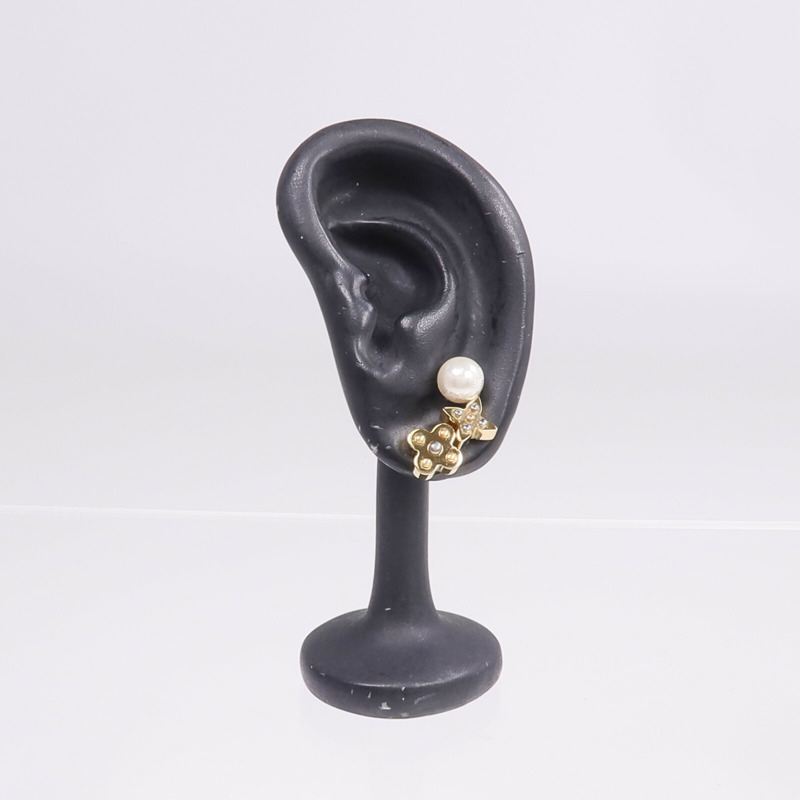 LOUIS VUITTON 金屬Charmy Pearl Earrings耳環-9