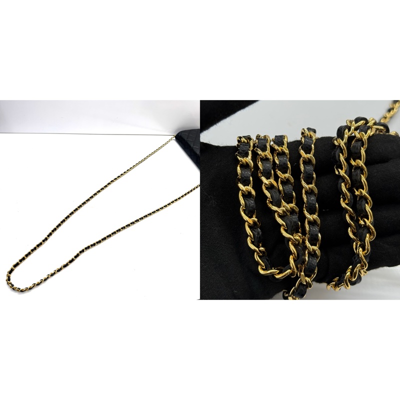 CHANEL 香奈兒 黑色荔枝紋牛皮WOC斜背包-5