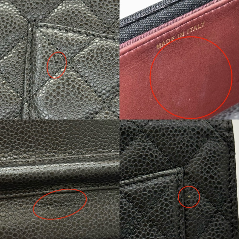 CHANEL 香奈兒 黑色荔枝紋牛皮WOC斜背包-8