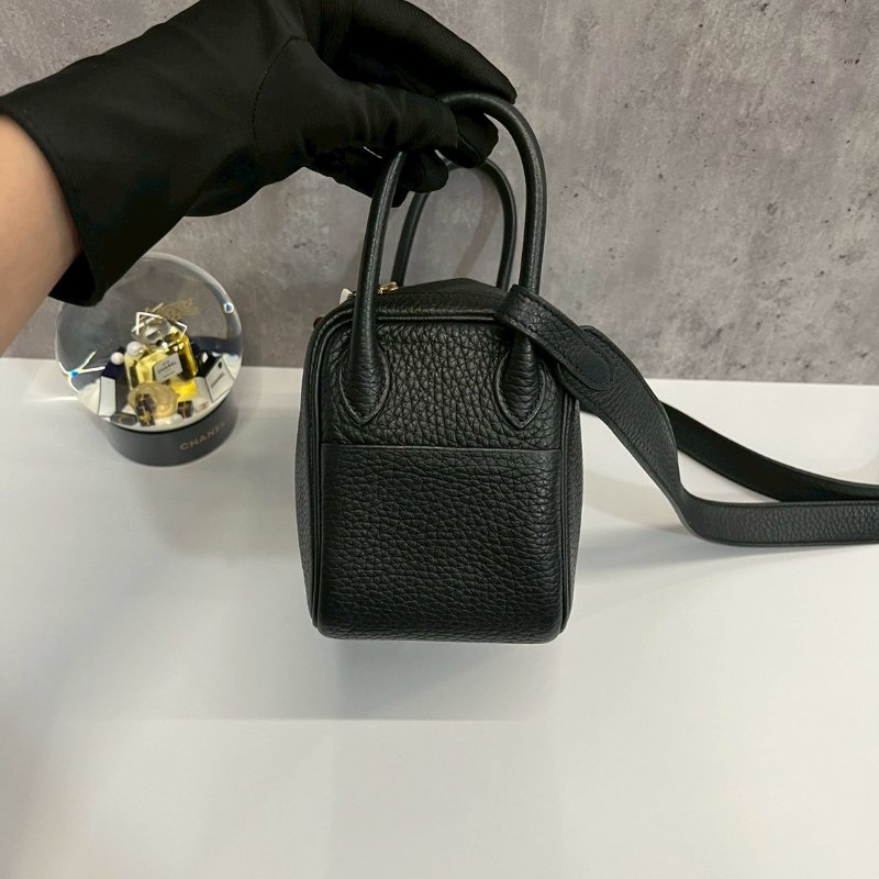 Hermès Mini Lindy 二代 黑金 全新 B刻-3