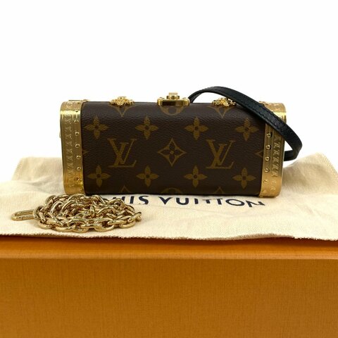 △ Louis Vuitton 路易威登 Brown Coated Canvas Monogram Vanity Case M46758 啡色塗層帆布經典老花化妝箱 - 267005695
