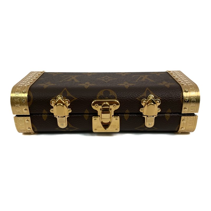 △ Louis Vuitton 路易威登 Brown Coated Canvas Monogram Vanity Case M46758 啡色塗層帆布經典老花化妝箱 - 267005695-6