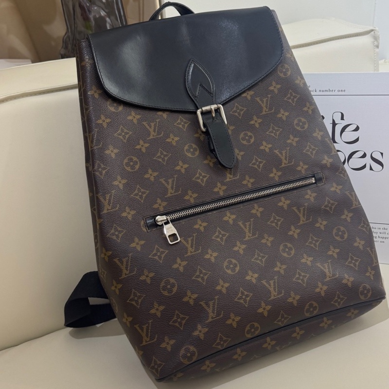 LLouis Vuitton路易威登 Palk 老花雙肩包 附件：無-0