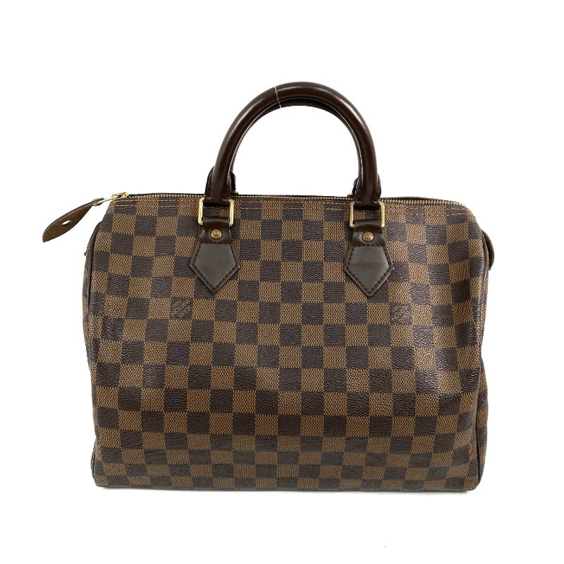 △ Louis Vuitton 路易威登 Brown Coated Canvas Damier Speedy 30 Hand Bag N41531 啡色塗層帆布經典格紋手袋 - 267003790-0