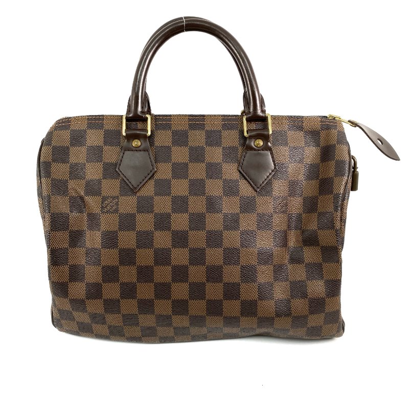 △ Louis Vuitton 路易威登 Brown Coated Canvas Damier Speedy 30 Hand Bag N41531 啡色塗層帆布經典格紋手袋 - 267003790-2