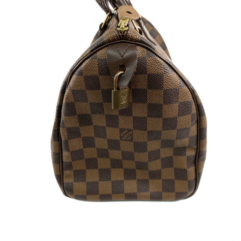 △ Louis Vuitton 路易威登 Brown Coated Canvas Damier Speedy 30 Hand Bag N41531 啡色塗層帆布經典格紋手袋 - 267003790-3