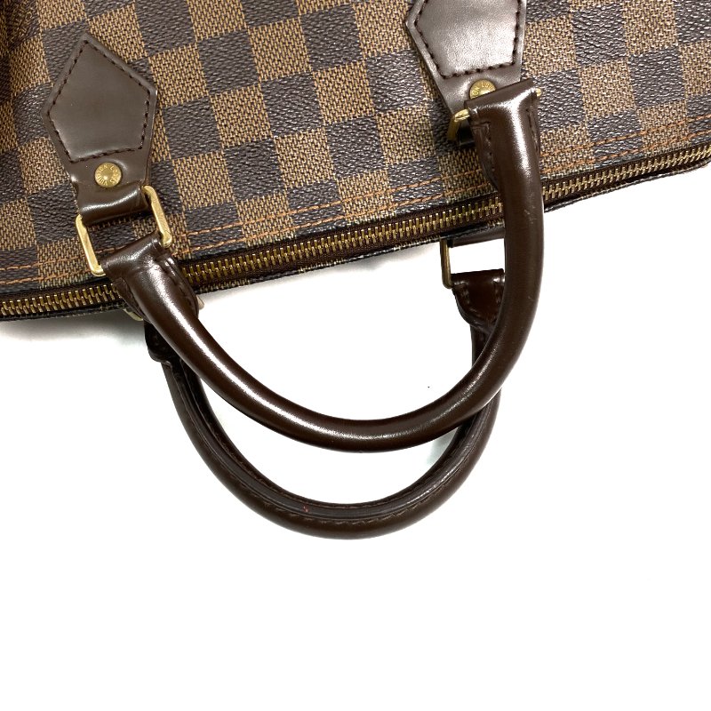 △ Louis Vuitton 路易威登 Brown Coated Canvas Damier Speedy 30 Hand Bag N41531 啡色塗層帆布經典格紋手袋 - 267003790-10