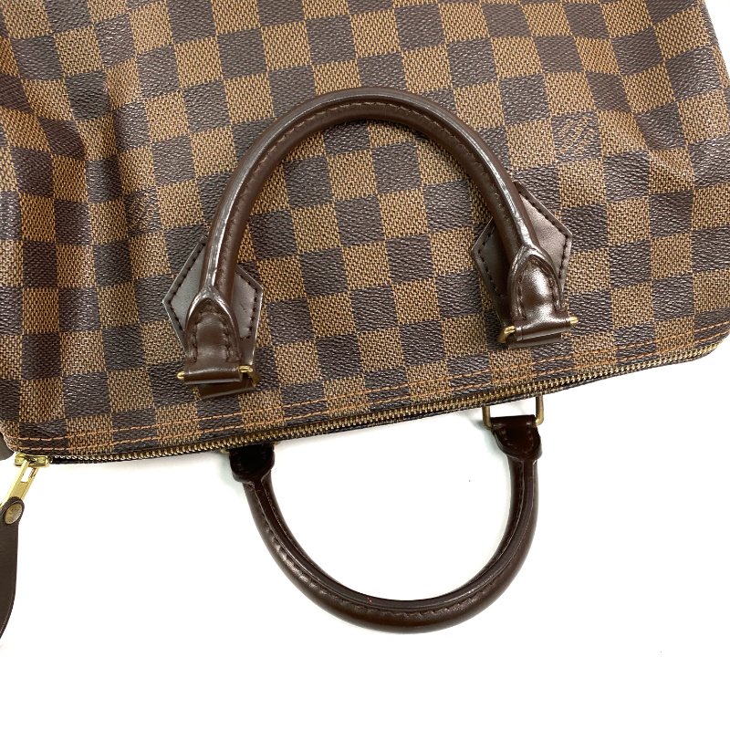 △ Louis Vuitton 路易威登 Brown Coated Canvas Damier Speedy 30 Hand Bag N41531 啡色塗層帆布經典格紋手袋 - 267003790-11