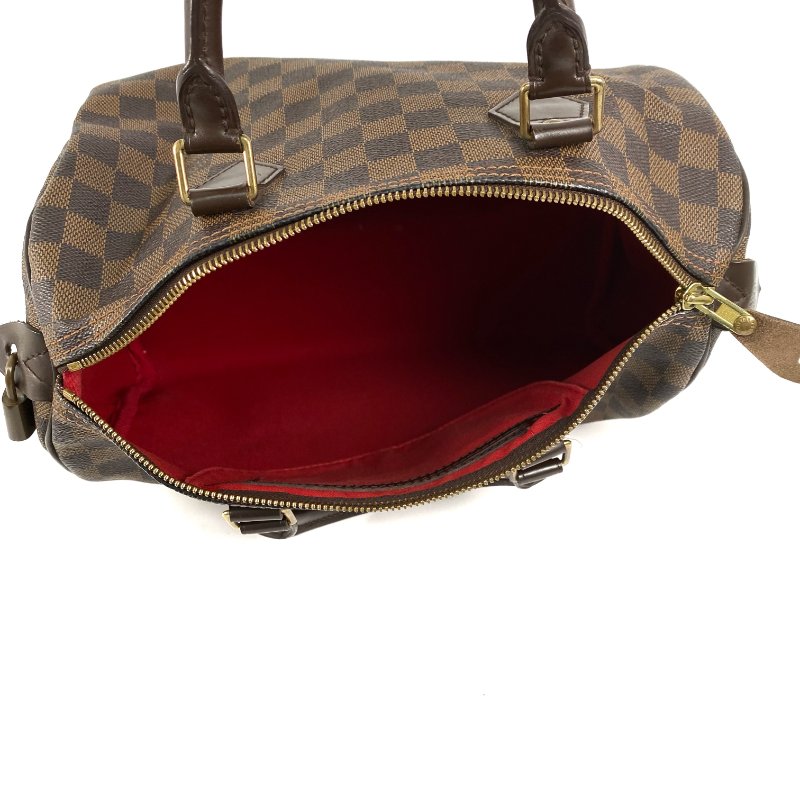 △ Louis Vuitton 路易威登 Brown Coated Canvas Damier Speedy 30 Hand Bag N41531 啡色塗層帆布經典格紋手袋 - 267003790-14