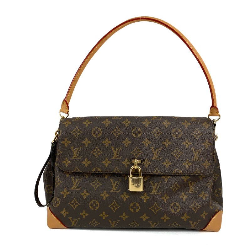 △ Louis Vuitton 路易威登 Brown Coated Canvas Monogram Hide Away MM Shoulder Bag M14473 啡色塗層帆布經典老花肩背袋 - 267003159-1