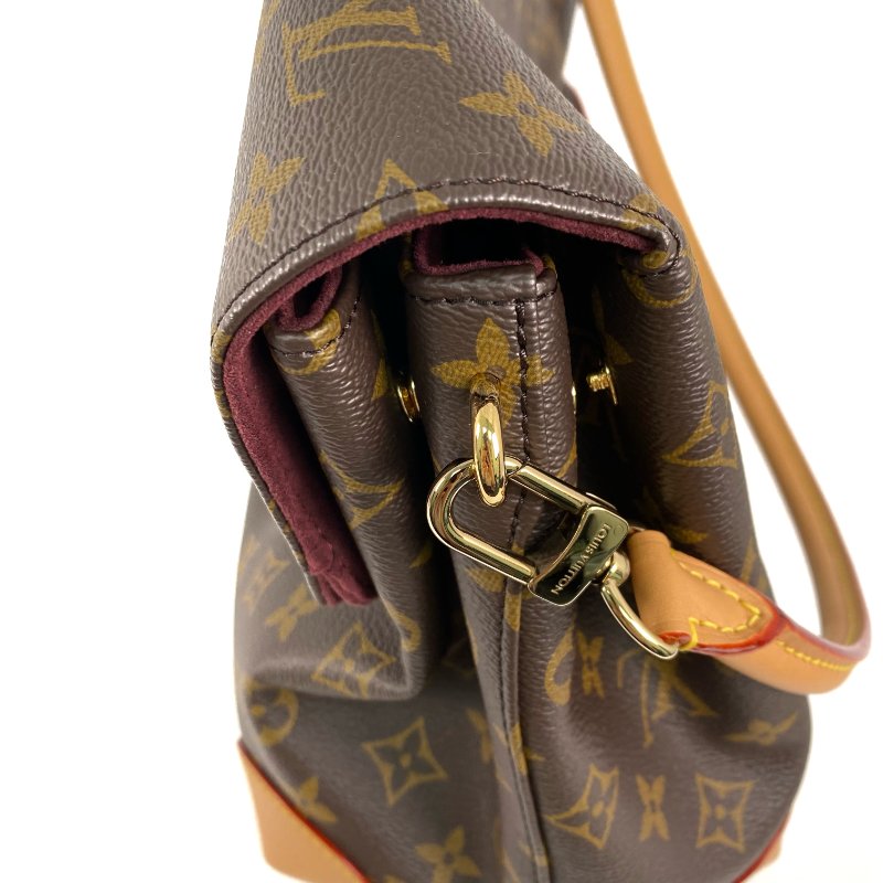 △ Louis Vuitton 路易威登 Brown Coated Canvas Monogram Hide Away MM Shoulder Bag M14473 啡色塗層帆布經典老花肩背袋 - 267003159-23