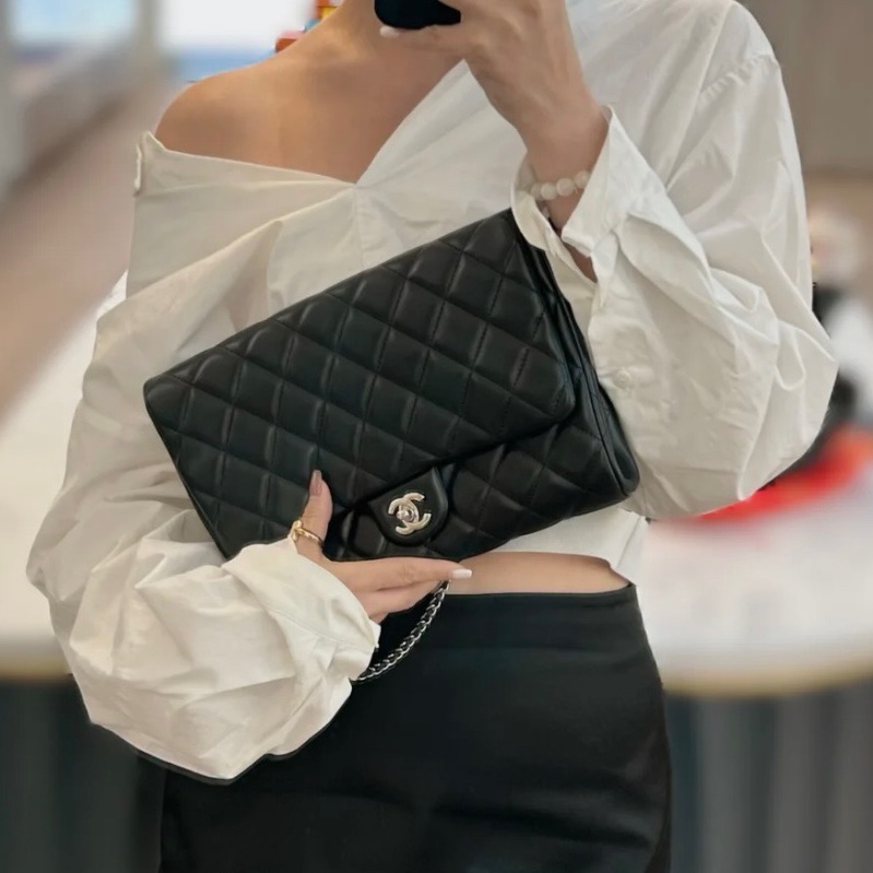 ✨Chanel CF timeless 腋下包 輕巧 99新🖤-1
