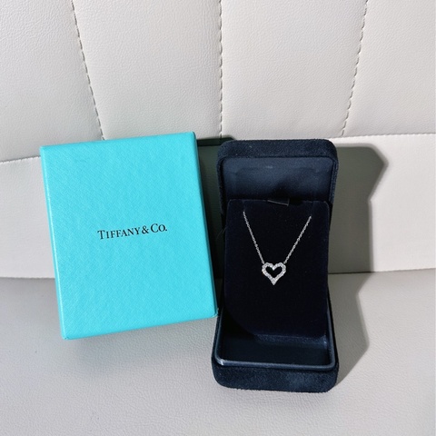Tiffany & Co. 蒂芙尼 心形滿鑽項鍊 小號