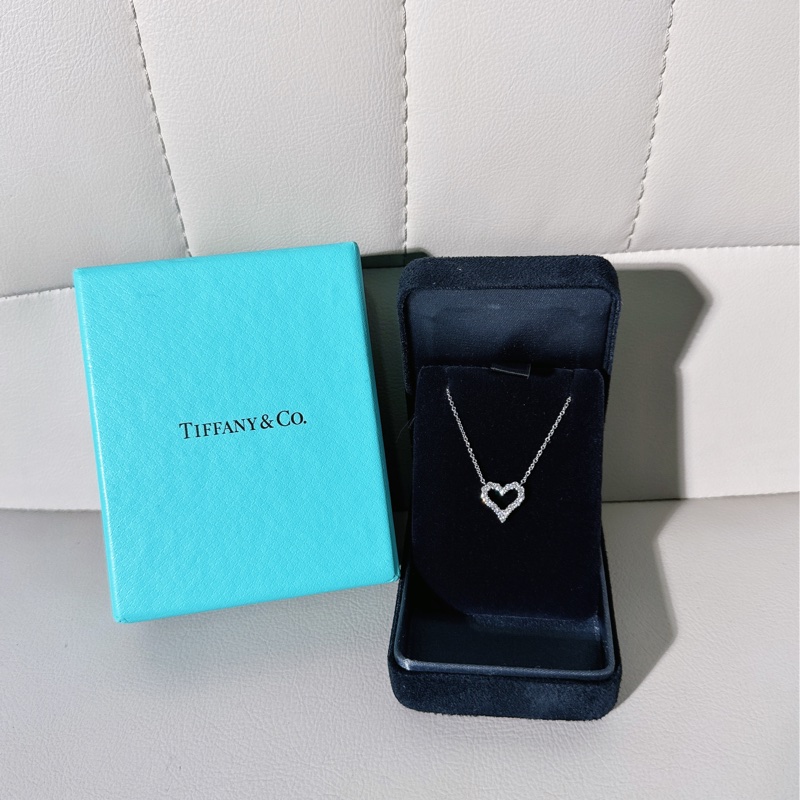 Tiffany & Co. 蒂芙尼 心形滿鑽項鍊 小號-0