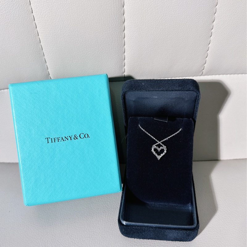 Tiffany & Co. 蒂芙尼 心形滿鑽項鍊 小號-1