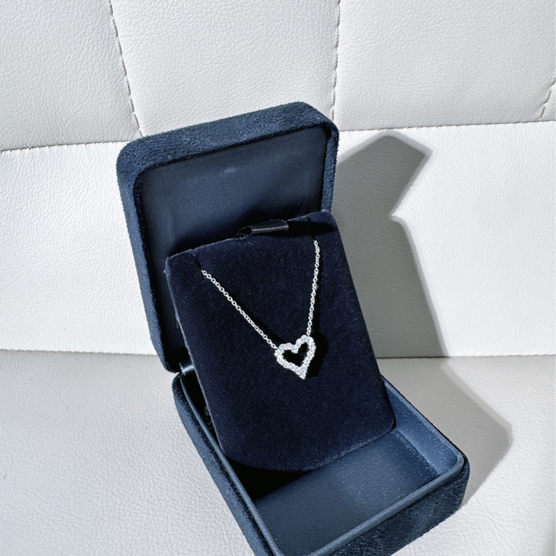 Tiffany & Co. 蒂芙尼 心形滿鑽項鍊 小號-2