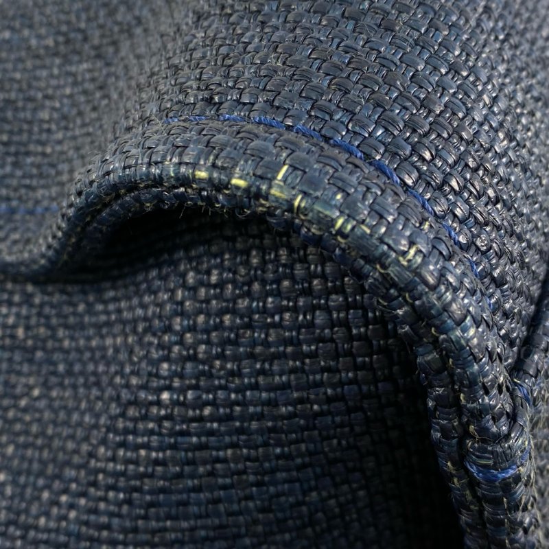 △ Chanel 香奈兒 Navy Raffia Gold Tone Metal Deauville Chain Shoulder Bag No.26 深藍色拉菲草金色金屬鎖鏈肩背袋No.26 - 267005850-4