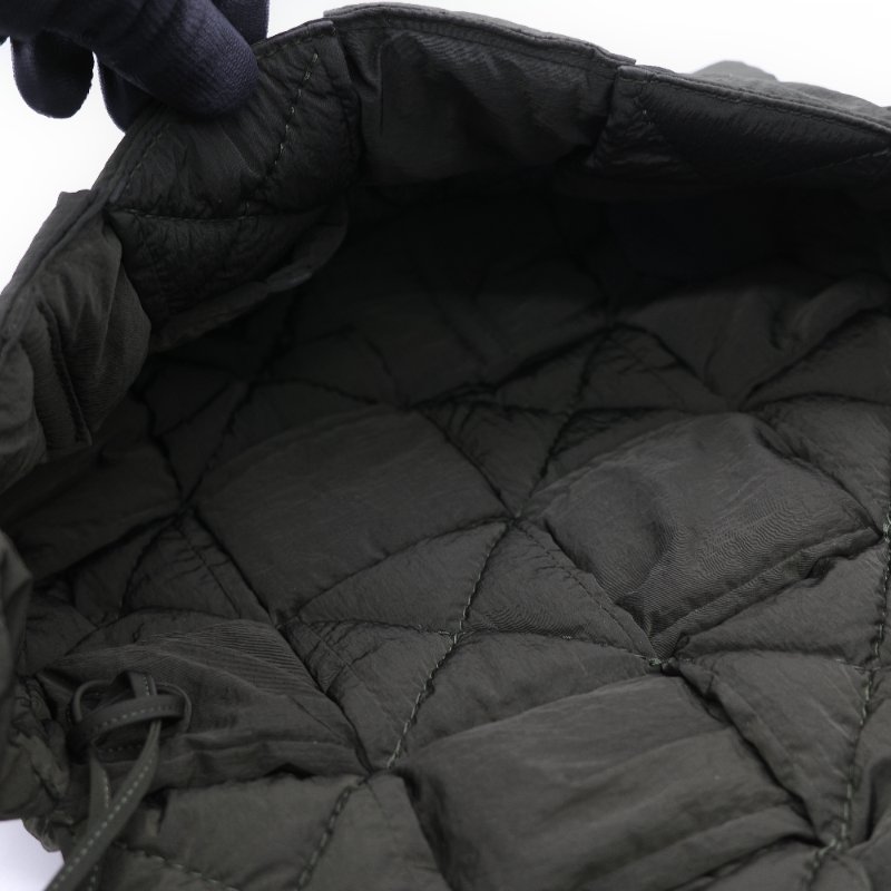 Bottega Veneta 寶緹嘉 Padded Tech Cassette 卡其綠色 填充尼龍 2x4 八格 Intrecciato 編織斜背卡帶包-20