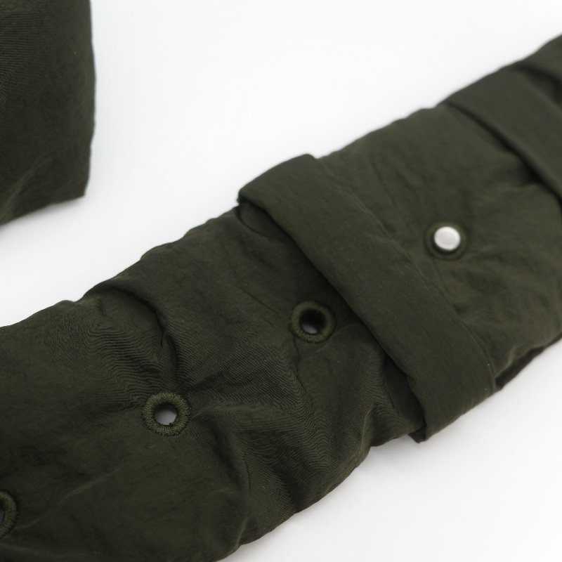 Bottega Veneta 寶緹嘉 Padded Tech Cassette 卡其綠色 填充尼龍 2x4 八格 Intrecciato 編織斜背卡帶包-24