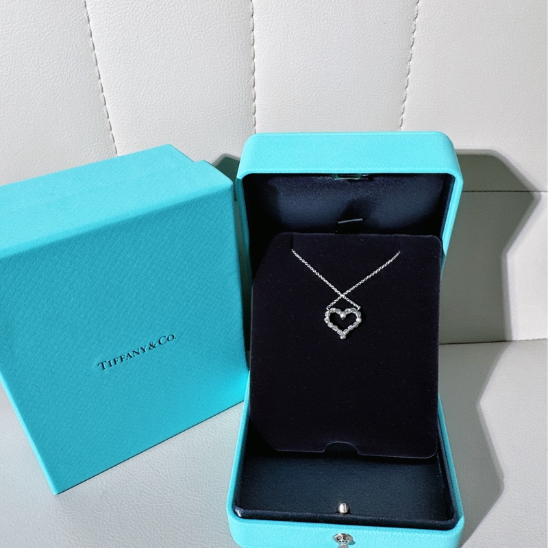 Tiffany & Co. 蒂芙尼 心形鑲鑽項鍊 中號-2
