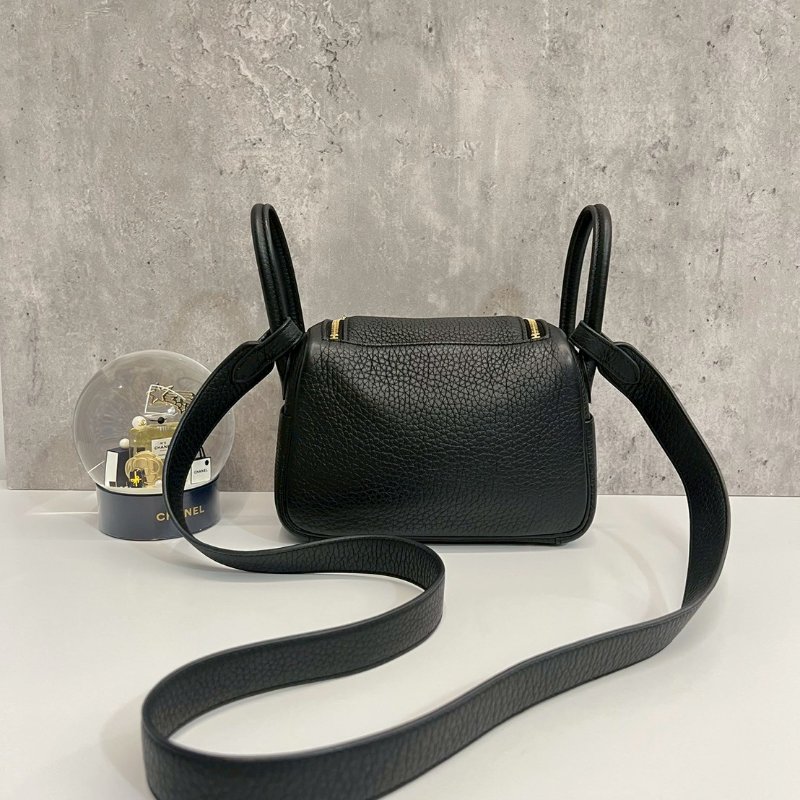 Hermes Mini Lindy 黑金 U刻-1