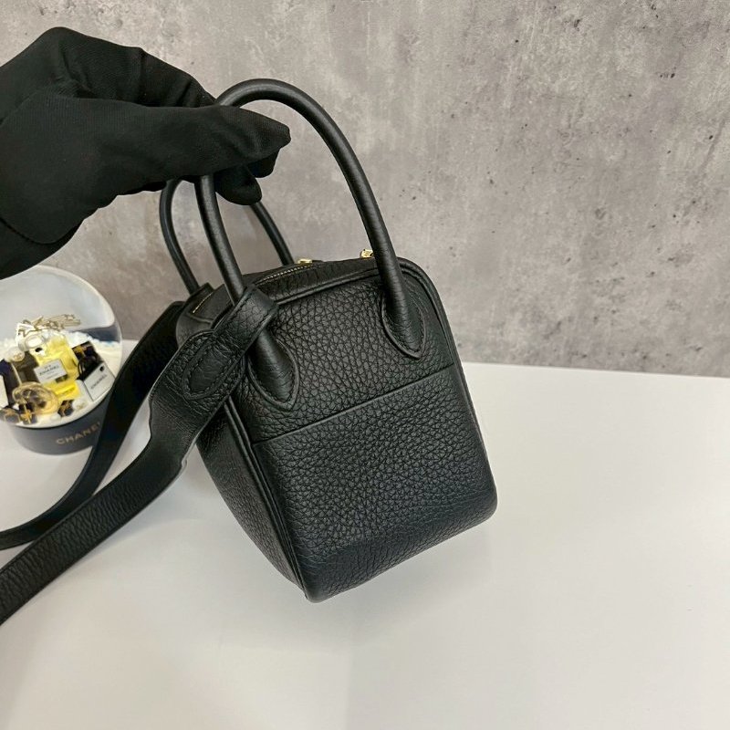 Hermes Mini Lindy 黑金 U刻-3