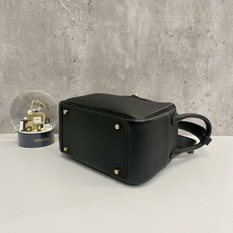 Hermes Mini Lindy 黑金 U刻-5