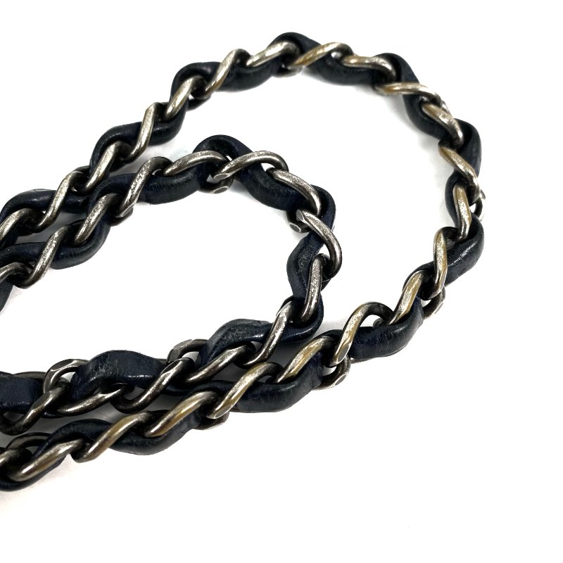 △ Chanel 香奈兒 Navy Calfskin Ruthenium-Finish Metal Single Flap Chain Shoulder Bag No.20 深藍色小牛皮鍍釕金屬鎖鏈肩背袋No.20 - 267005704-11