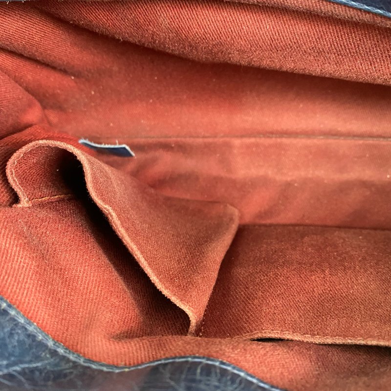 △ Chanel 香奈兒 Navy Calfskin Ruthenium-Finish Metal Single Flap Chain Shoulder Bag No.20 深藍色小牛皮鍍釕金屬鎖鏈肩背袋No.20 - 267005704-23