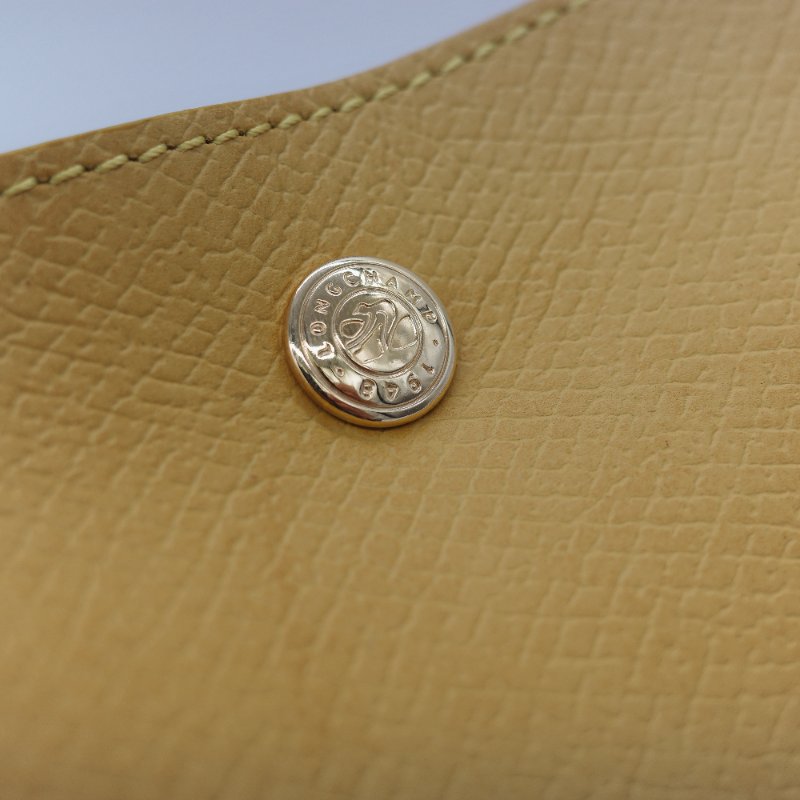 Longchamp 瓏驤 Épure 亮黃色 牛皮 經典硬挺 提籃式小型水桶包-13