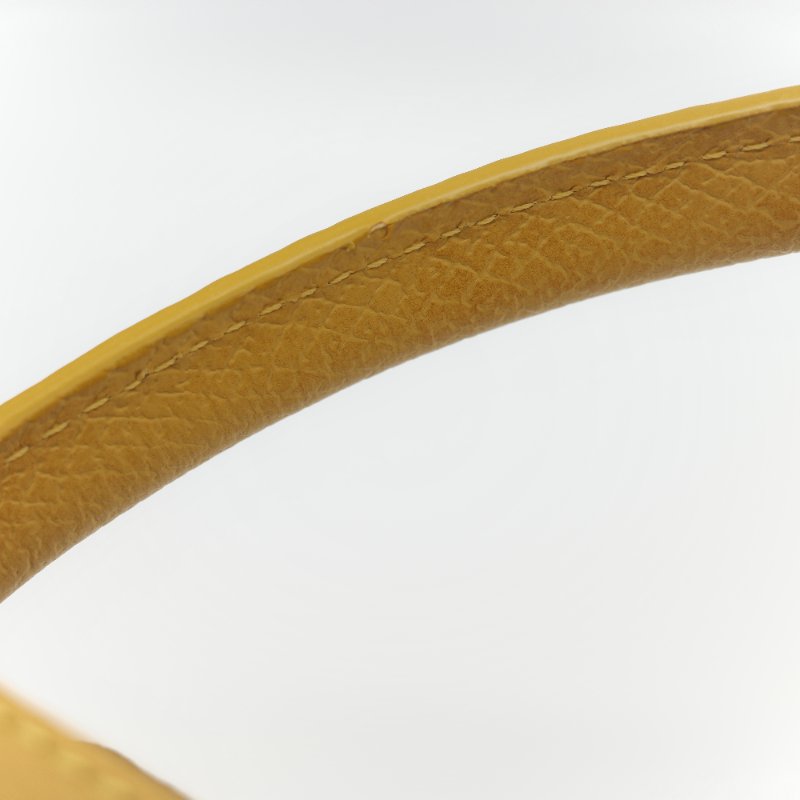 Longchamp 瓏驤 Épure 亮黃色 牛皮 經典硬挺 提籃式小型水桶包-16