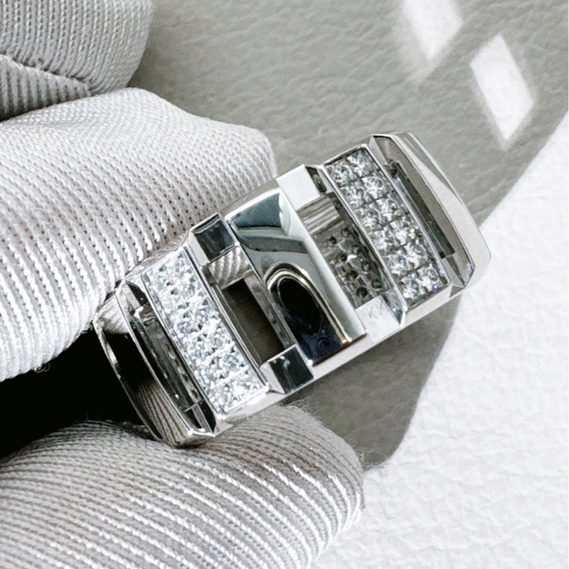 Chaumet尚美 class one 白金鑲鑽戒指，57 號-5