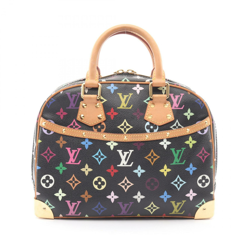 路易威登 Trouville 手提包 M92662 Monogram Multicolore Noir 二手女款-0